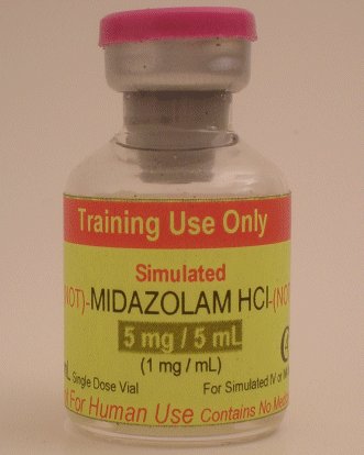 Simulated Midazolam HCl 5 mg/ 5 mL(10 vials/unit) - Click Image to Close